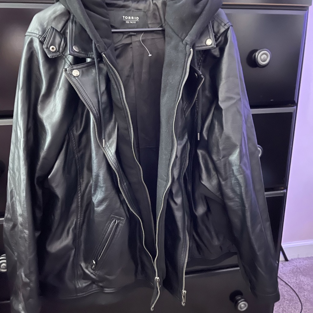 Torrid Hooded Moto Jacket- Brand New!!
